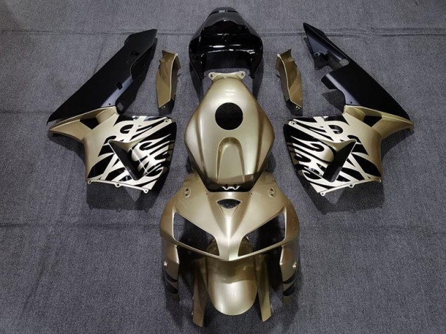 Best Golden Black Honda CBR600RR Motorcycle Fairings 2005-2006 Best Golden Black Honda CBR600RR Motorcycle Fairings 2005-2006