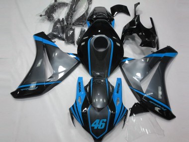 Best Gray Motul & Light Blue Honda CBR1000RR Motorcycle Fairings 2008-2011