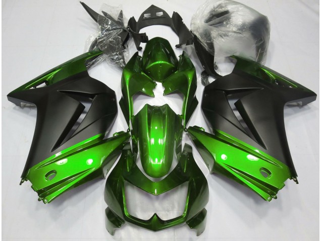 Best Green and Matte Black Kawasaki Ninja 250 Motorcycle Fairings 2008-2013 Best Green and Matte Black Kawasaki Ninja 250 Motorcycle Fairings 2008-2013