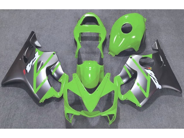 Best Green and Matte Silver Honda CBR600 F4i Motorcycle Fairings 2001-2003 Best Green and Matte Silver Honda CBR600 F4i Motorcycle Fairings 2001-2003