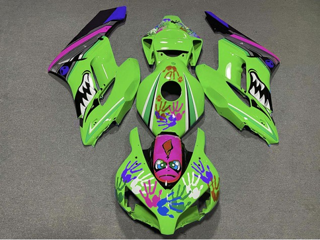 Best Green and Purple Shark Honda CBR1000RR Motorcycle Fairings 2004-2005 Best Green and Purple Shark Honda CBR1000RR Motorcycle Fairings 2004-2005