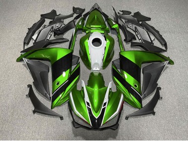 Best Green Black and White Yamaha R3 Motorcycle Fairings 2015-2018