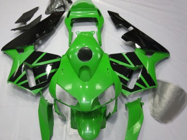 Best Green Black No Decals Honda CBR600RR Motorcycle Fairings 2003-2004