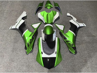Best Green & Carbon Fiber Accents Yamaha R1 Motorcycle Fairings 2015-2019