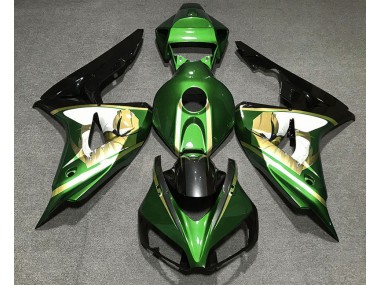 Best Green & Gold Honda CBR1000RR Motorcycle Fairings 2006-2007