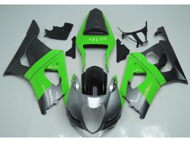 Best Green Silver and Black Suzuki GSXR 1000 Motorcycle Fairings 2003-2004