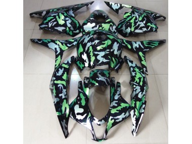 Best Green Snow Camo Honda CBR600RR Motorcycle Fairings 2009-2012