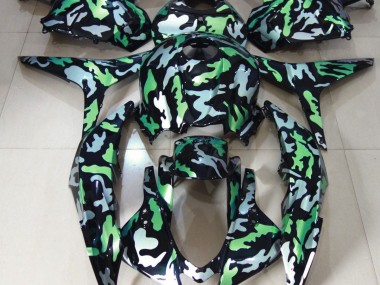 Best Green Snow Camo Honda CBR600RR Motorcycle Fairings 2009-2012