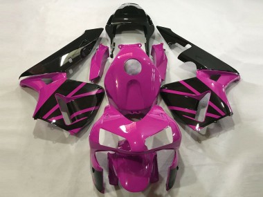 Best Hot Pink & Gloss Black Honda CBR600RR Motorcycle Fairings 2003-2004