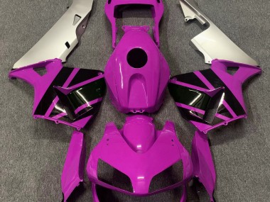 Best Hot Pink & Matte Silver Honda CBR600RR Motorcycle Fairings 2003-2004