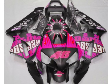 Best Hot Pink Rossi Repsol Honda CBR600RR Motorcycle Fairings 2003-2004