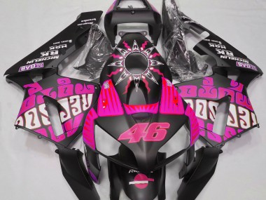 Best Hot Pink Rossi Repsol Honda CBR600RR Motorcycle Fairings 2003-2004
