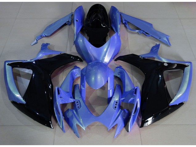 Best Light Blue and Black Suzuki GSXR 600-750 Motorcycle Fairings 2006-2007 Best Light Blue and Black Suzuki GSXR 600-750 Motorcycle Fairings 2006-2007