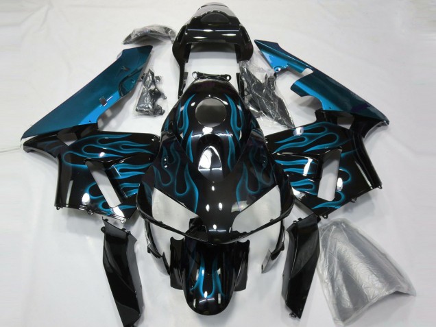Best Light Blue Flames Honda CBR600RR Motorcycle Fairings 2003-2004 Best Light Blue Flames Honda CBR600RR Motorcycle Fairings 2003-2004