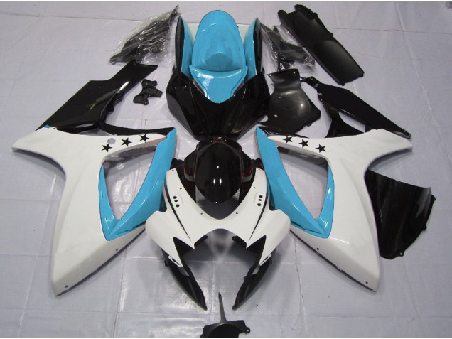 Best Light Blue Star Suzuki GSXR 600-750 Motorcycle Fairings 2006-2007 Best Light Blue Star Suzuki GSXR 600-750 Motorcycle Fairings 2006-2007