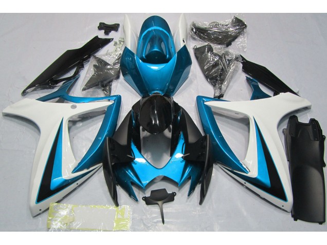 Best Light Blue & White Suzuki GSXR 600-750 Motorcycle Fairings 2006-2007 Best Light Blue & White Suzuki GSXR 600-750 Motorcycle Fairings 2006-2007