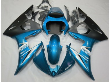 Best Light Blue & White Yamaha R6 Motorcycle Fairings 2003-2005