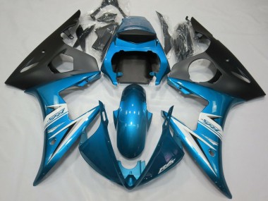 Best Light Blue & White Yamaha R6 Motorcycle Fairings 2003-2005