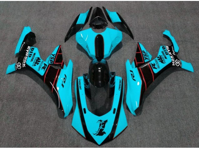 Best Light Blue Yamaha R1 Motorcycle Fairings 2015-2019 Best Light Blue Yamaha R1 Motorcycle Fairings 2015-2019