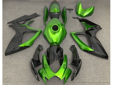 Best Light Green and Black Suzuki GSXR 600-750 Motorcycle Fairings 2006-2007