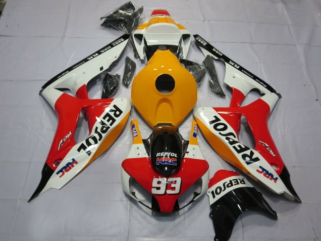 Best Light Orange White Repsol Honda CBR1000RR Motorcycle Fairings 2006-2007 Best Light Orange White Repsol Honda CBR1000RR Motorcycle Fairings 2006-2007