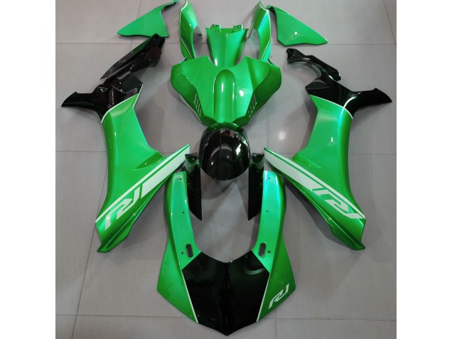 Best Lizard Green and Black Yamaha R1 Motorcycle Fairings 2015-2019 Best Lizard Green and Black Yamaha R1 Motorcycle Fairings 2015-2019