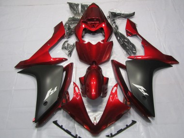 Best Maroon and Matte Yamaha R1 Motorcycle Fairings 2007-2008