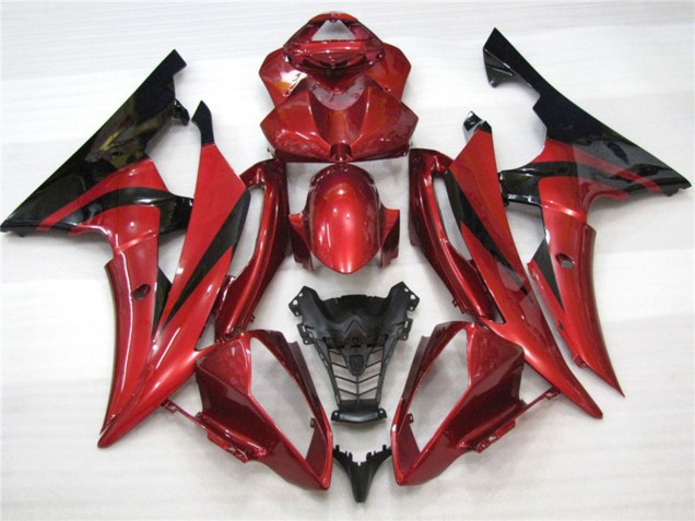 Best Maroon Black Yamaha R6 Motorcycle Fairings 2008-2016