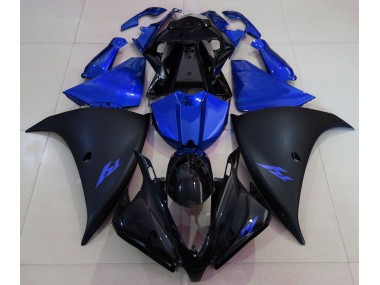 Best Matte Black and Blue Yamaha R1 Motorcycle Fairings 2013-2014