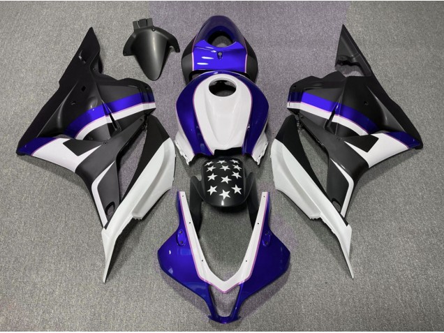 Best Matte Black and Dark Blue Star Honda CBR600RR Motorcycle Fairings 2009-2012