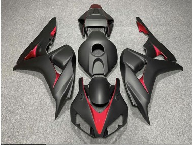 Best Matte Black and Light Blue Honda CBR1000RR Motorcycle Fairings 2006-2007