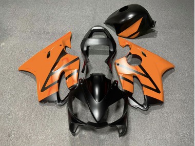 Best Matte Black and Orange Honda CBR600 F4i Motorcycle Fairings 2001-2003