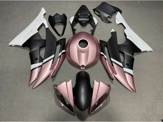 Best Matte Black and Rose Gold Yamaha R6 Motorcycle Fairings 2008-2016 Best Matte Black and Rose Gold Yamaha R6 Motorcycle Fairings 2008-2016