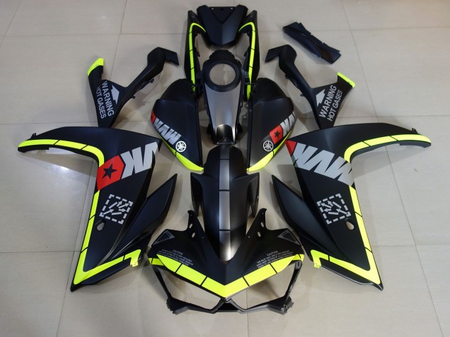 Best Matte Black and Yellow Yamaha R3 Motorcycle Fairings 2015-2018 Best Matte Black and Yellow Yamaha R3 Motorcycle Fairings 2015-2018