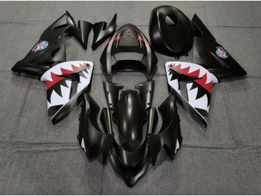Best Matte Black Betty Bomber Kawasaki ZX10R Motorcycle Fairings 2004-2005