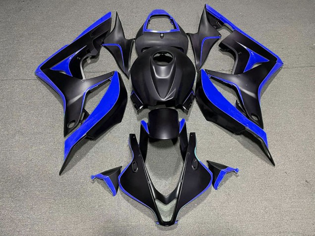 Best Matte Black & Blue Honda CBR600RR Motorcycle Fairings 2007-2008 Best Matte Black & Blue Honda CBR600RR Motorcycle Fairings 2007-2008