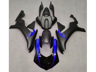 Best Matte Black & Blue Yamaha R1 Motorcycle Fairings 2015-2019