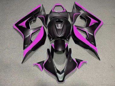 Best Matte Black & Pink Honda CBR600RR Motorcycle Fairings 2007-2008