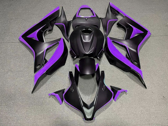 Best Matte Black & Purple Honda CBR600RR Motorcycle Fairings 2007-2008 Best Matte Black & Purple Honda CBR600RR Motorcycle Fairings 2007-2008