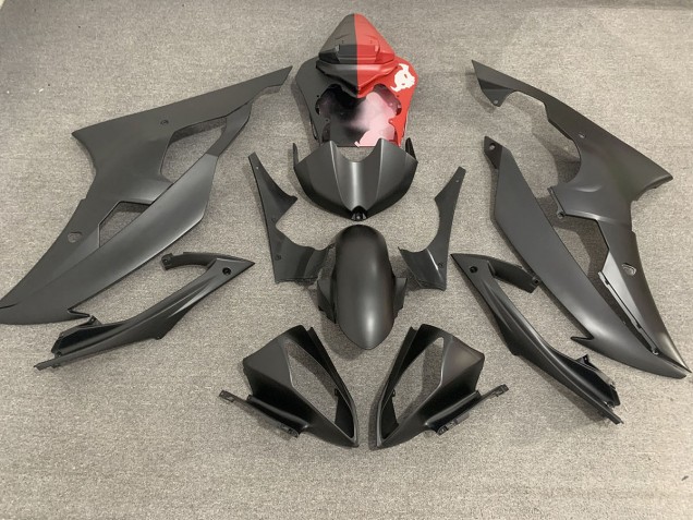 Best Matte Black & Red Yamaha R6 Motorcycle Fairings 2008-2016