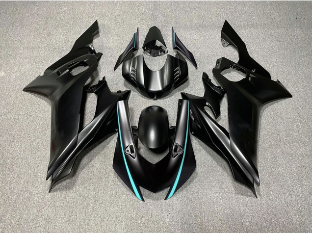 Best Matte Black & Teal Accents Yamaha R6 Motorcycle Fairings 2017-2019