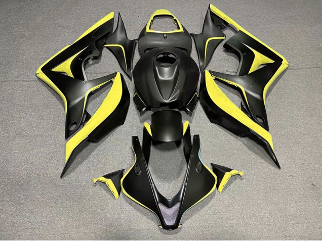 Best Matte Black & Yellow Honda CBR600RR Motorcycle Fairings 2007-2008 Best Matte Black & Yellow Honda CBR600RR Motorcycle Fairings 2007-2008