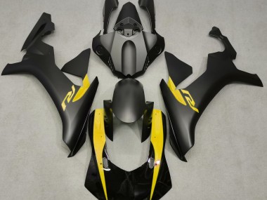 Best Matte Black & Yellow Yamaha R1 Motorcycle Fairings 2015-2019