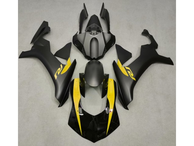 Best Matte Black & Yellow Yamaha R1 Motorcycle Fairings 2015-2019 Best Matte Black & Yellow Yamaha R1 Motorcycle Fairings 2015-2019