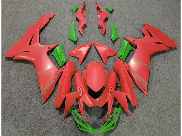 Best Matte Grapefruit Red & Green Suzuki GSXR 600-750 Motorcycle Fairings 2011-2020 Best Matte Grapefruit Red & Green Suzuki GSXR 600-750 Motorcycle Fairings 2011-2020