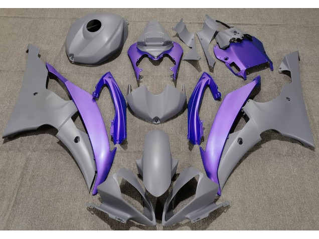 Best Matte Grey & Purple Yamaha R6 Motorcycle Fairings 2008-2016