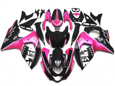 Best Matte Pink Custom Logos Suzuki GSXR 1000 Motorcycle Fairings 2009-2016