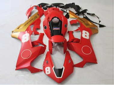 Best Matte Red and Matte Gold Honda CBR1000RR Motorcycle Fairings 2017-2019