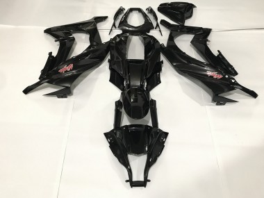 Best Metallic Black Kawasaki ZX6R Motorcycle Fairings 2009-2012