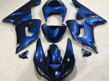 Best Metallic Blue Kawasaki ZX6R Motorcycle Fairings 2005-2006